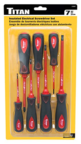 TITAN 17237 Insulated Electrical Screwdriver Set - 7 Piece