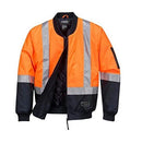 Huski K8131 High Visibility Waterproof Bomber Jacket Orange/Navy, 4X-Large