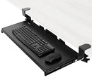 VIVO Large Keyboard Tray Under Desk Pull Out with Extra Sturdy C Clamp Mount System, 69cm (84cm Including Clamps) x 28cm Slide-Out Platform Computer Drawer for Typing, Black, MOUNT-KB05E