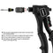 Anesty Rivet Gun Pop Riveter Set, Heavy Duty Hand Riveter Rivet Gun Kit with 200 Aluminum Blind Pop Rivets 2.4mm 3.2mm 4mm 4.8mm, Riveting Gun Tool with 4 HSS Drill Bits and Replaceable Nozzles