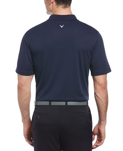 Callaway Men's Short Sleeve Core Performance Golf Polo Shirt with Sun Protection (Size Small-4x Big & Tall), Peacoat, Medium