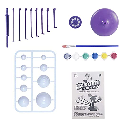 KUTOI Solar System Model Kit with Paint and Brush for a Hands-On STEM DIY Project for Kids & Teens, Girls & Boys