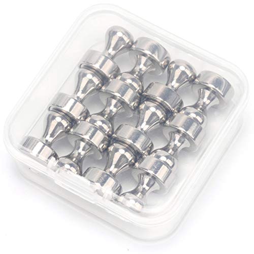 12PCS Mini Fridge Magnets Neodymium Magnet, Pushpin N52 Magnets for Noticeboard Fridge Pinboard Magnetic Board - 12 x 16mm