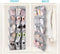 MISSLO 30 Large Pockets Dual Sided Hanging Shoe Rack Storage Organiser for Wardrobe Rail with Rotating Shoe Hanger Toddler, Grey