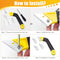 Zhichengbosi Grout Removal Tool, Tile Grout Remover Tiling Tools, Saw Angled Grout Scraping Rake with 3 PCS Extra Replacement Accessories for Tile Cleaning