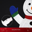 180CM 3D Christmas Snowman Light LED Lights Xmas Decor Indoor Outdoor Holiday New Year Party with 200 LED Bulbs