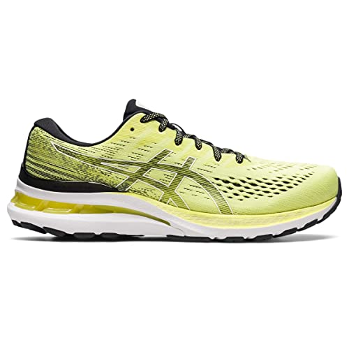 ASICS Men's Gel-Kayano 28 Running Shoes, Glow Yellow/White, 8 US
