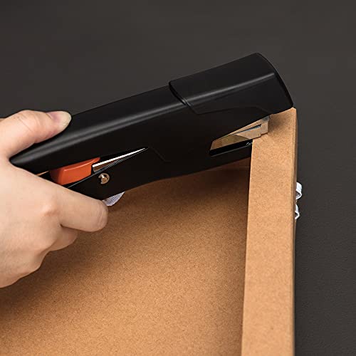 Amazon Basics Effortless Plier Stapler, Hand Held Stapler, 25 Sheet Capacity, Black