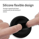 2 Pack Door Stopper, Black Silicone Door Stop for Sound Dampening, Wall Mount 3.5 Inch Long Door Stop with 3M Adhesive Tape, Silicone Doorstop Wall Protector for Home Office