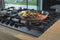 Hisense GM773XF 75cm 5 Burners Built-in Gas Hob with Easy Clean Surface, Wok Burner - Stainless steel