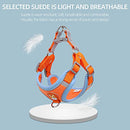 New Reflective Dog Harness for Small Dogs,Soft Suede Puppy Harness and Leash Set,Escape Proof Small Dog and Cat Harness,Step-in Dog Vest Harness for Extra Small,Medium Dogs,Breathable Dog Rope