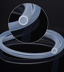 Food Grade Transparent Silicone Rubber Tube Hose Pipe Clear Beer Milk Soft Flexible Silicone Rubber Tubing Water Air Hose Pipe Transparent for Pump Transfer (4 * 6mm)