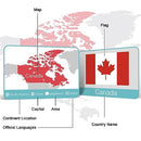 244PCS Countries of The World Flags Flash Cards Country Continent Capitals Population Country Flag Geography Educational Cards Game Gift for Kids Family & Adults All Countries Flags of The World Cards