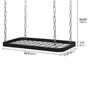 (Ceiling) - JackCubeDesign decorative kitchen ceiling- mount pot pan rack/hanger/storage organiser with 8 hooks - MK397B