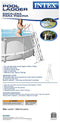 Intex 28077E Heavy Duty Deluxe Pool Ladder with Removable Steps for 52 Inch Depth Above Ground Pools