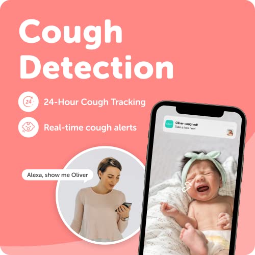 Cubo Ai Plus Smart Baby Monitor with Wall Mount: Sleep Safety Alerts for Covered Face, Danger Zone & Sleep Analytics - 1080p HD Night Vision Camera, 2-Way Audio, Cry & Temperature Detection…