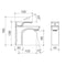 Dorf Napoleon Basin Mixer, Chrome, Silver