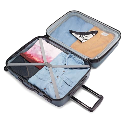 Samsonite Unisex-Adult Omni Pc Hardside Expandable Luggage with Spinner Wheels, Teal, 3-Piece Set (20/24/28), Omni Pc Hardside Expandable Luggage with Spinner Wheels