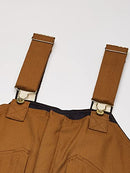 Dickies Men's Duck Insulated Bib Overall, Brown Duck, Small