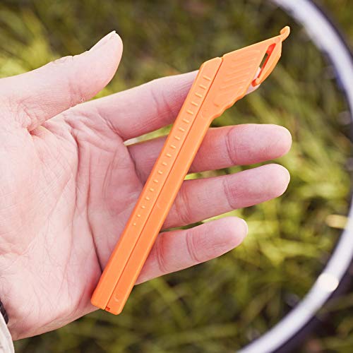 CyclingDeal Bicycle Bike Plastic Fiberglass Adjustable Tire Lever - Great to Remove Tire at Ease and Replace The Tubes Without Damaging The Wheels - Removing Install Tire with One Lever.