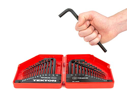 TEKTON Hex Key Wrench Set, Inch/Metric, 30-Piece | 25253