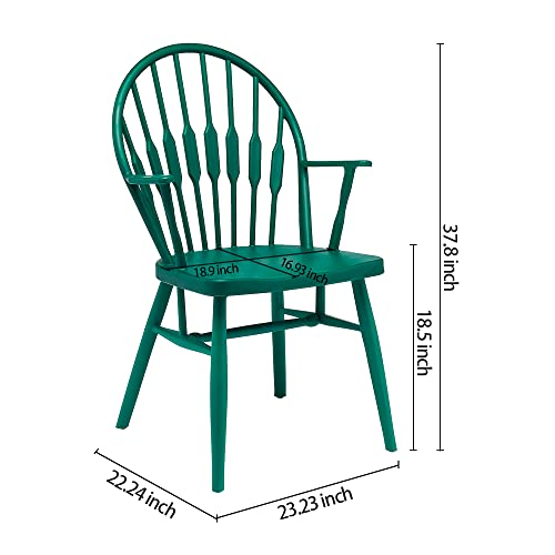 CangLong KU-191395 Dining Chairs, Green