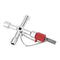 4 Way Cross Key Bit Zinc Alloy Multi-functional Universal Opening Key Plumbers Electricians Tools for Water Meter Valve Electric Box Cupboard Cabinet