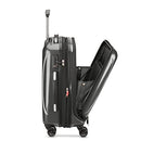 DELSEY Paris Helium Aero Hardside Expandable Luggage with Spinner Wheels, Brushed Charcoal, Carry-On 19 Inch, Helium Aero Hardside Expandable Luggage with Spinner Wheels
