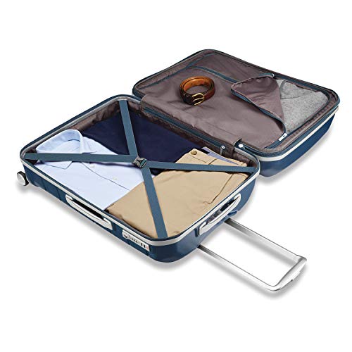 Samsonite Unisex-Adult Freeform Hardside Expandable with Double Spinner Wheels, Navy, 2-Piece Set (21/28), Freeform Hardside Expandable with Double Spinner Wheels