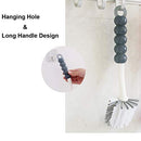 [4 Pack] Kitchen Cleaning Brush Set: 1Pcs Dish Brush - 1Pcs Steel Ball Pot Brush - 1Pcs Kitchen Scrubbing Brush Scraper Brush - 1Pcs Bendable Scrub Brush Corner Brush - for Cleaning Kitchen Bathroom