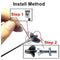 ZDingTech RC Boat Flex Shaft Prop UDI005-09 for UDI Arrow 5 RC Boat Parts,Steel Rope Parts for UDIRC 5 005 UDI005 UDI022 RC Boat Upgrade with Propellers,Mount(Flex Shaft Unit with Propellers)