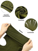 SATINIOR 9 Pcs Balaclava Sun Protection Full Face Mask Summer UV Bandana Face Covering Cooling Neck Gaiter Windproof Hood, Dark Gray, Black, Army Green, One size