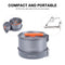 Fire-Maple Feast Heat Exchanger Set | Compact Camping Cookware Kit | Nested Design | Contain with a Pot, Kettle and Non-Stick Frypan | Ideal for Fishing, Picnic and Camp use