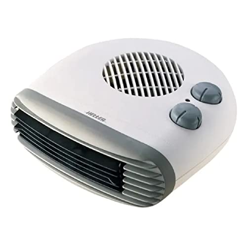 Low Profile Fan Heater 2000W Floor Table Desk Adjustable Thermostat