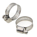 20pcs - Stainless Steel Adjustable Clamps 14-27mm Size Range Worm Gear Fit 1/2" 5/8" 3/4" Garden Hose (1 pack)