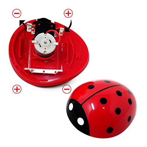 Honbay Ladybug Shaped Portable Corner Desk Vacuum Cleaner Mini Cute Vacuum Cleaner Dust Sweeper