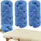 24 Pcs Cradle Covers for Massage Table Microfiber Reusable Soft Thicker Massage Table Head Rest Covers Bulk Oil Proof Headrest Cradle Sheets for Spa Beauty Salons, Universal Size (Blue)