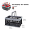 ZHJINGYU crates for storage,20L,plastic baskets for organizing,collapsible shopping basket,foldable crate with Handles,collapsible storage crate,car basket,for Kitchen,Bathroom,Medicine.small,Black