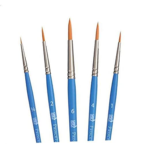 Princeton Select Artiste, Series 3750, Paint Brush for Acrylic, Watercolor and Oil, Set of 5 .4 Pack