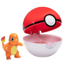 Jazwares Pokémon Clip 'N' Go Pokeball & Battle Figure Set, 3-Pack - Let's Go Starters Charmander, Bubasaur, Squirtle with Poke Balls - Officially Licensed - Gift for Kids