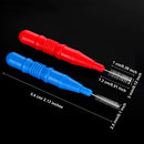 100 Pieces Braces Dental Brush Flosser for Cleaner Interdental Brush Toothpick Dental Tooth Flossing Head Oral Dental Hygiene Toothpick Cleaners Cleaning Tool(Red and Blue)