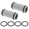 VGOL 2Pcs Straight Hose Connector Fit for 32mm Diameter Water Pipe Interface Swimming Pool Hose Connector Water Pipe Extension Joint Grey