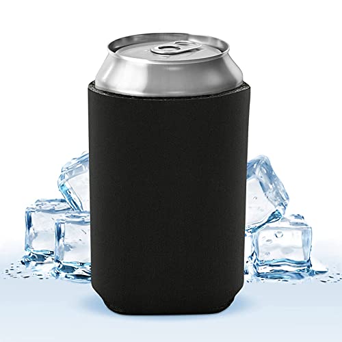 8Pcs Blank Beer Can Cooler Sleeves Bulk Can Sleeve Foam Sleeves Plain Soft Insulated Blanks Reusable Beer Can Coolers for Soda Beer Wedding Party Favors and Gifts Supplies.