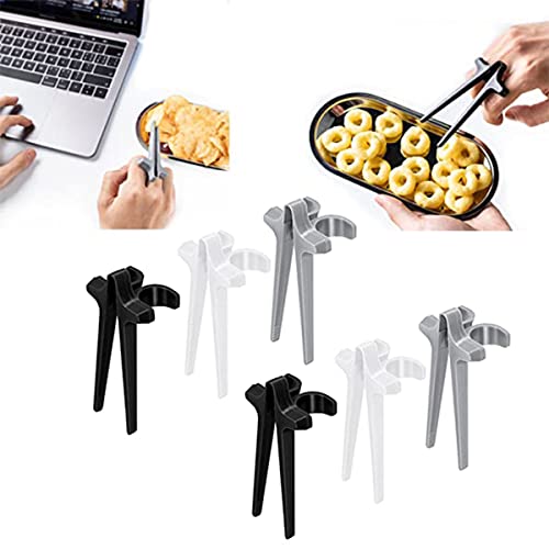 6Pcs Finger Chopsticks, Snack Chopsticks, Gamer Chopsticks, Finger Chopsticks for Gamers, Finger Tongs, Snack Tongs, Auxiliary Chopsticks, Tableware, Chopsticks, Kitchen Accessory