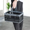 ZHJINGYU crates for storage,20L,plastic baskets for organizing,collapsible shopping basket,foldable crate with Handles,collapsible storage crate,car basket,for Kitchen,Bathroom,Medicine.small,Black