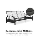 (black) - DHP Aiden Futon Frame, Black