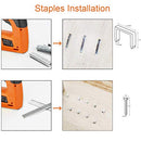 Cordless Staple Gun Nail Gun Tacker, Electric Stapler & Nailer 2 in 1, Electric Staple Gun with Rechargeable USB Charger for Upholstery DIY Includes 2000pcs 10mm Nails and 2000pcs 10mm Staples