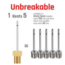 ETENWOLF Ball Pump Needles, Brass Head and Stainless Steel Body with Storage Case, for Football Basketballs Soccer Balls Volleyballs Rugby Balls, 4 Pack