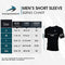 CompressionZ Men's Short Sleeve Compression Shirt - Athletic Base Layer (Black, 2XL)