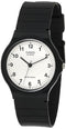 Casio Unisex Classic Analogue Watch, White Dial, Black Band